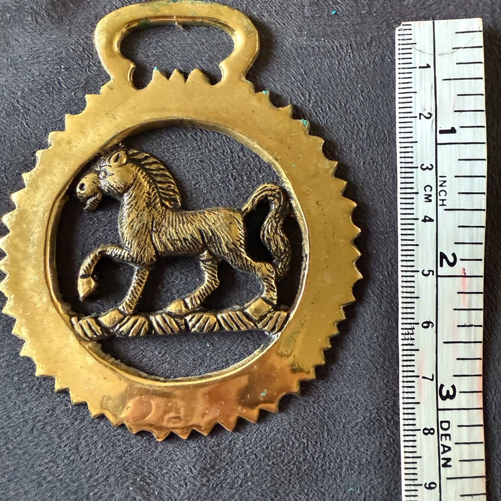 Brass horse harness Horse